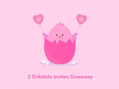 Dribbble Invites awesome clean dribbble dribbble invitation giveaway illustration invitation invitation give away invite minimal pink shot