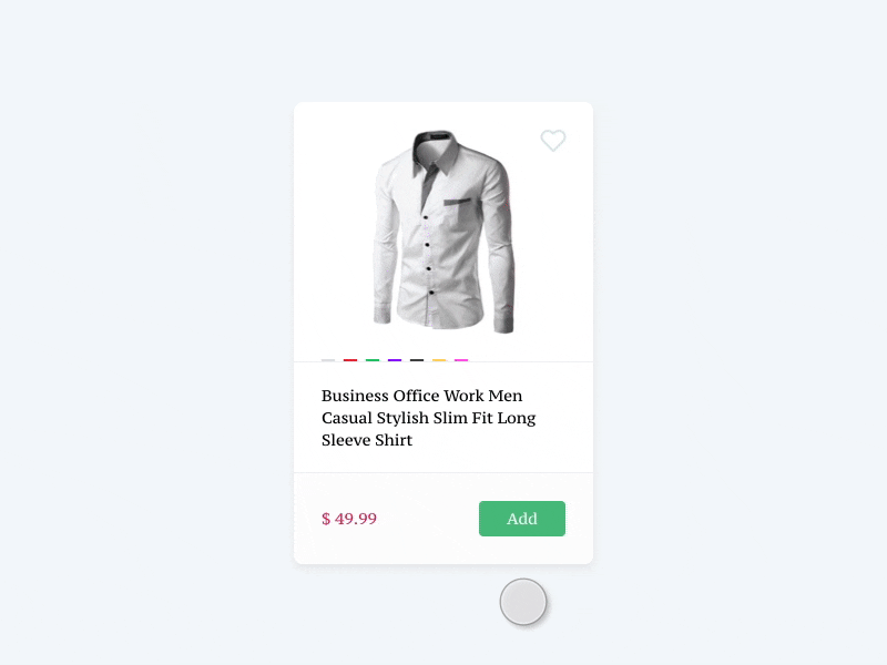 Quick Buy Interaction buy card ecommerce flinto interaction sketch ui ux uxdesign