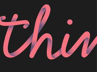 Make Great Things gradient hand lettering quote typography