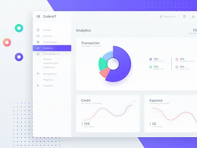 Dashboard UI 2018 analytics application dashboard design fluent interface material product ui