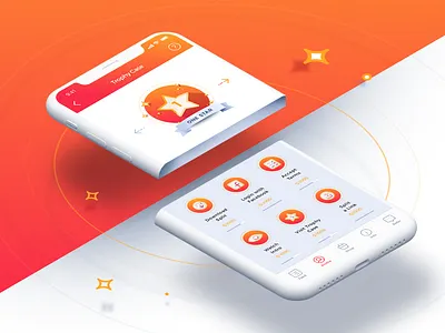 Level up! app game gamification icons ios iphone x iteo iteoteam level split