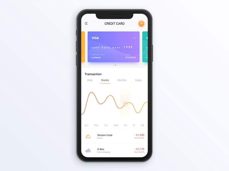 Financial Bank Card 1 ae bank card financial uiux