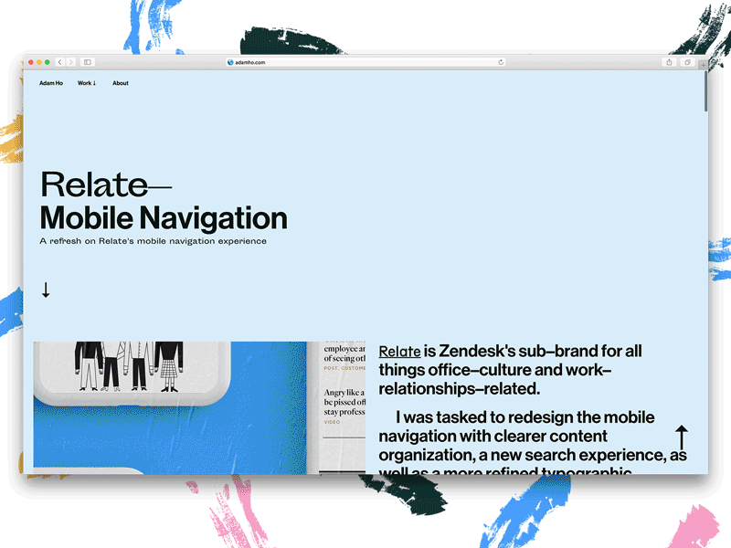 new year, new website! branding case study identity layout mobile portfolio texture website