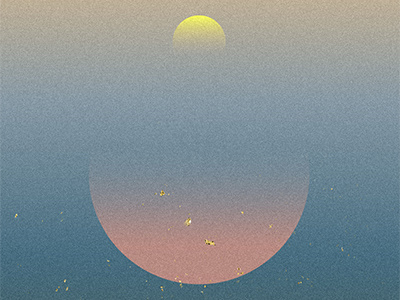 imbued with emotion abstract annihilation beach dithering gradient lines minimal minimalism sky sun sunset