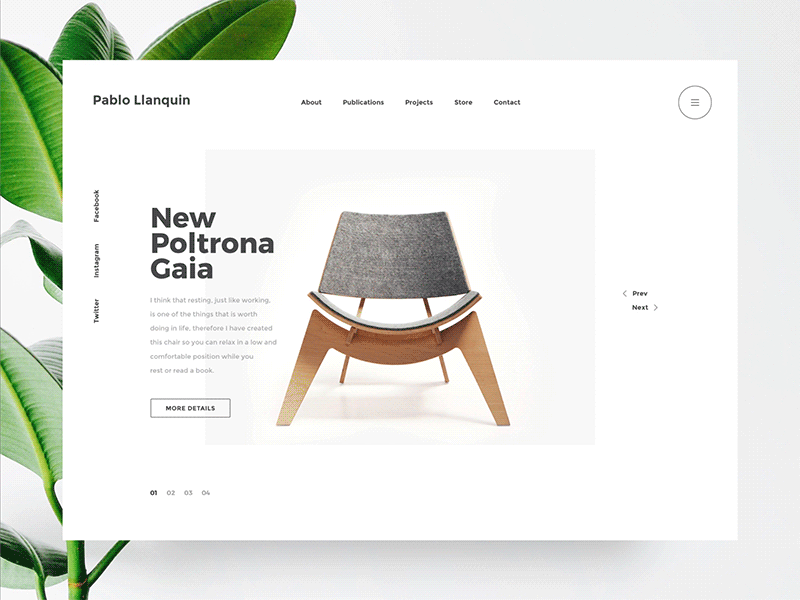 Landing Page animation clean interaction interface landingpage minimalist principle product ui uiux website white
