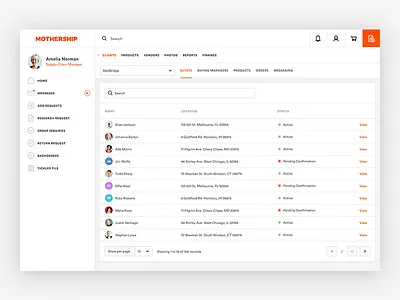 Dashboard design concept WIP creative dashboard design flat in progress orange project ui ux web design