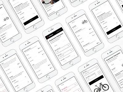 Trek // Suspension Calculator bike trek ui ux web app web design