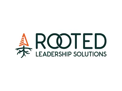 Rooted Leadership Solutions Logo arrow compass leadership logo root rooted roots tree