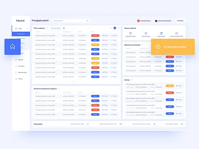 Simple dashboard dashboard desktop manager panel sidebar task