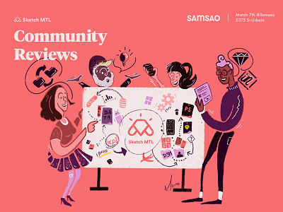 ✍️ illustration for the next Sketch MTL event community illustration montreal mtl share sketch
