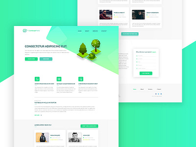 "MLS" Landing Page clean green landing page ui ux web website