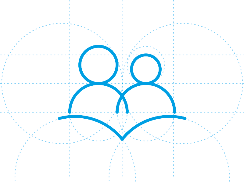 Logo in progress for a literacy charity branding charity in progress literacy logo reading wip