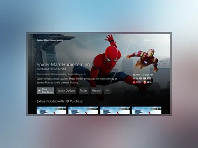 Immersive Entity comcast design entertainment movie tv tvshow ui ux x1 xfinity