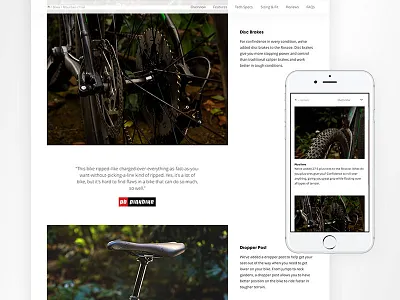 Trek // PDP Exploration 3 bike ecommerce pdp product page trek ui ux web design