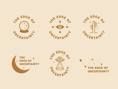 Edge of Uncertainty apparel badges brand branding identity logo package package design packaging skateboard skating