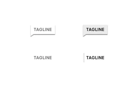 Tagline material design navigation shadow tagline typography