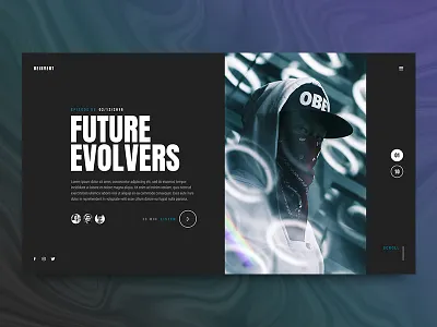 Reinvent bold interface layout podcast type ui