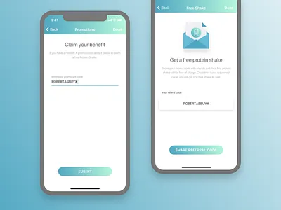 Proteon X Give & Get Screens free shake get give ios11 iphone x promotions protein protein shake proteon x referral referral code share