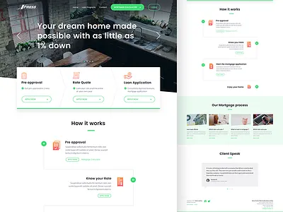 Express Lending Homepage home loans homepage landing page mortgage