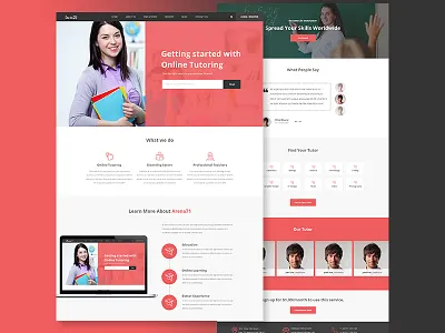 Lms Online Learning Management Wesbite learning lms onlinelearning teacher teaching tutor ui ux webdeisgn