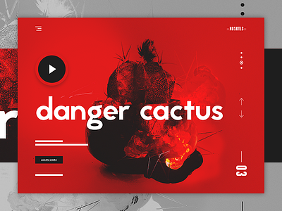 NOSKTLS - Digital Agency landing page concept #4 creative agency digital agency funky and fresh landing page minimal production agency ui ui design unicorns video production web design website design