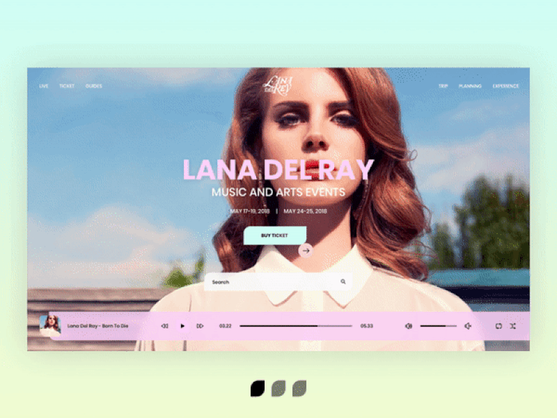Design 1, 2 or 3? anim animation collection colors exhibition invite lookbook music promo ui ux website