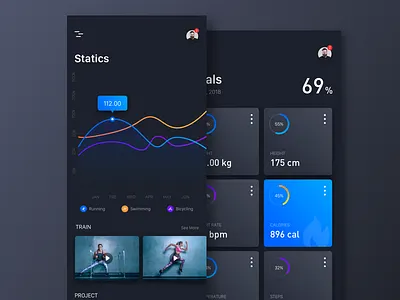 Sports 3 dark sports uiux