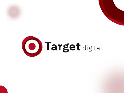 Target digital Logo amblem circle digital digital agency logo font logo logotype point target