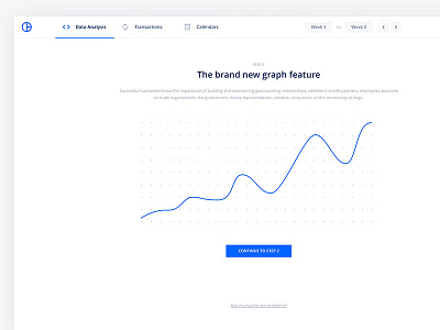 Onboarding Analytics Screen from the UI Kit 2d android app branding clean dashboard design flat mobile ui ux web