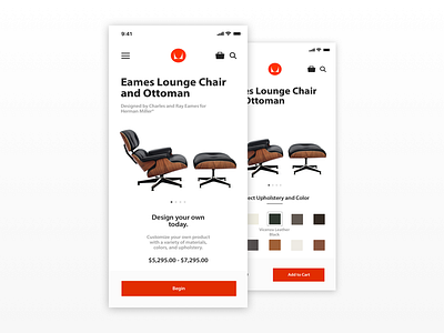 Herman Miller App Redesign app ecommerce ios ui uidesign ux uxdesign web design