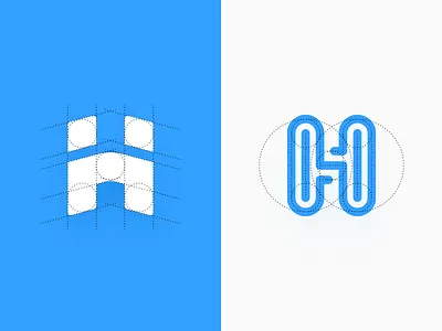 H Logo circle construction h logo home home logo house logo icon iconography illustration logo sandor stripes