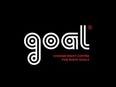 Goal Coffee Shop allergic designer archery black brand coffee goal logo packaging type