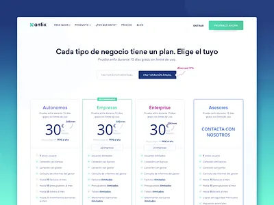 Pricing Page Design for Invoicing SaaS Company accounting bookkeeping business clean finance price product ui ux website whitespace zajno