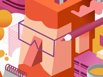 TLV Illustration Week 2015 branding festival fun glasses hipster illustration isometric tel aviv