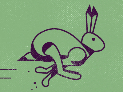 The Hare animals band poster bands gig poster green hare illustration music poster philadelphia poster design rabbit screenprint