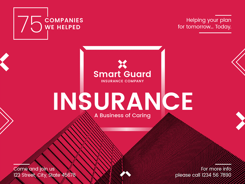 Insurance Company | Modern and Creative Templates Suite banner editable flyer poster print promo social media