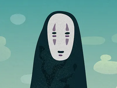 Miyazaki Tribute Show anime art show hungry ghost illustration japanese miyazaki spirited away