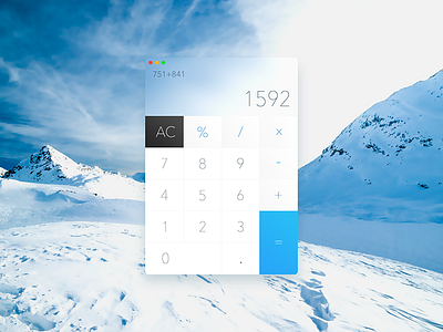 Daily UI 003 - Calculator Design calculator daily ui ios mac minimal simple ui design ux design