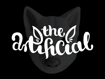The Artificial logo animal logo brush lettering hand lettered logo hand lettering lettering logo the artificial