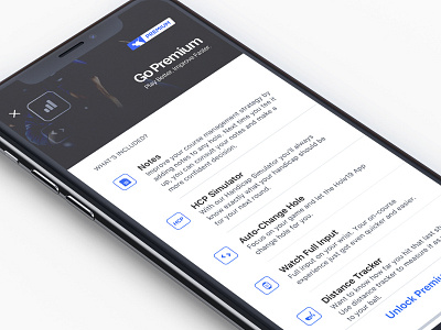 Conversion Screen golf scoretracker