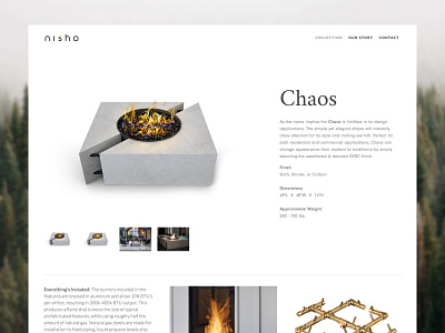 Nisho Modern Fire pit Site 3d render clean colorado exterior fire pit fire place minimal modern outdoors