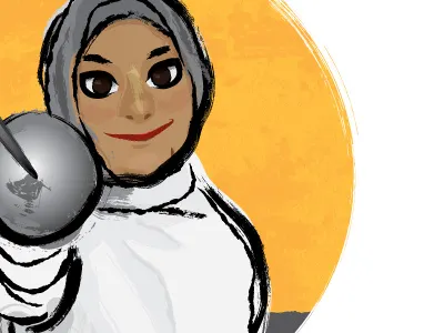 "I" is for Ibtihaj blackhistorymonth2018