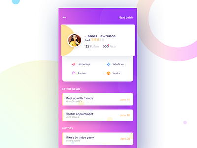 Homepage gradient homepage homepage，ui，app，card