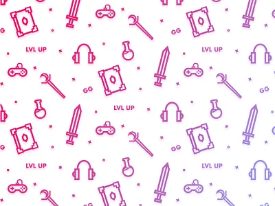 Game icon pattern dribbble game gradient icon pattern rpg weapon