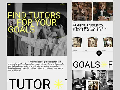 Modern Learning Platform Design academic success education education platform innovative education interactive design knowledge hub learning learning platform mentorship system modern ux platform design student portal tutoring website typography ui design user friendly ux design ux ui web design website