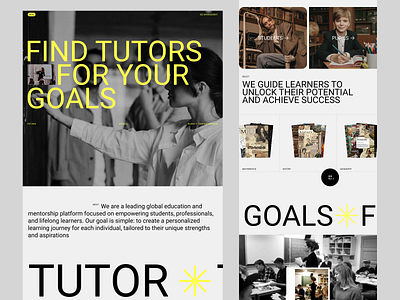 Modern Learning Platform Design academic success education education platform innovative education interactive design knowledge hub learning learning platform mentorship system modern ux platform design student portal tutoring website typography ui design user friendly ux design ux ui web design website