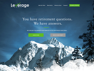 Leverage Planners Financial Website advisors financial website