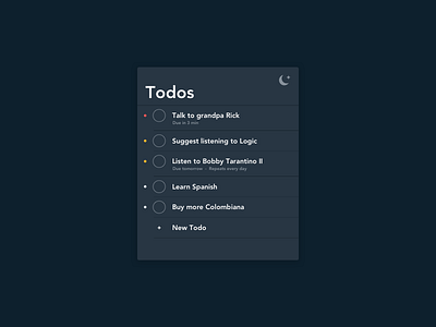 Daily UI #42: Todo List bobby tarantino daily ui dailyui desktop grandpa rick logic todo todo list