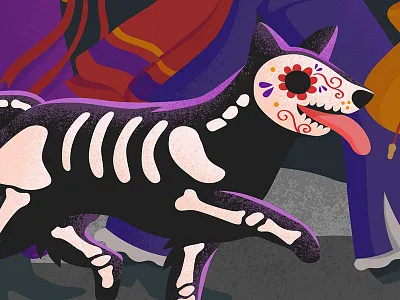 Halloween 2016 Campaign for Google Play campaign day of the dead dia de los muertos digital art google google play halloween illustration marketing merchandising promotion