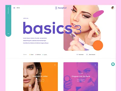 Beautylevel Dashboard application clean dashboard design interface learning ui